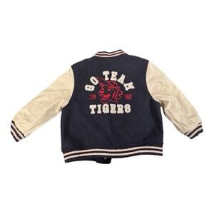 H&M Kids Varsity Jacket - Navy and Cream